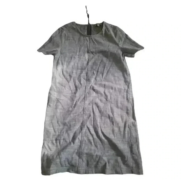 Lilla P Dresses & Skirts - Lilla P Women's Gray Shift Dress Size S Knee Length Short Sleeve